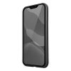 Szilikon tok Apple iPhone 12 Mini ( 5,4" ) közepesen ütésálló fekete karbon minta UNIQ