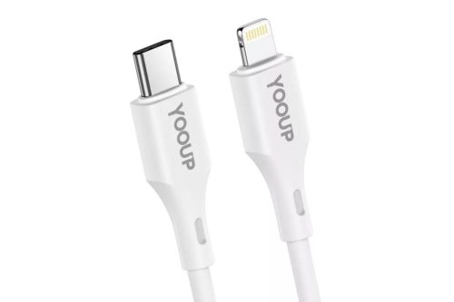 Adatkábel Apple USB Type-C / 8pin lightning 20W PD 1m fehér YOOUP L03