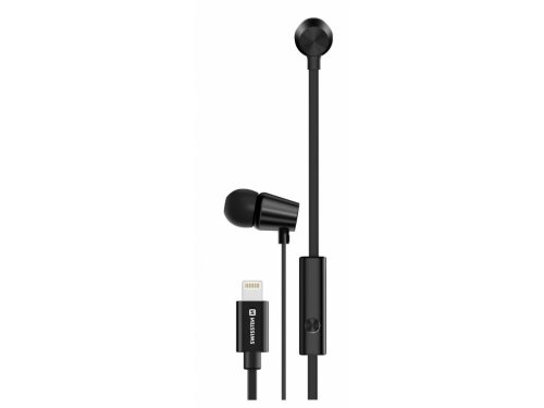 Headset sztereo univerzális 8-pin Lightning fekete SWISSTEN DYNAMIC YS500