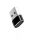 Univerzális USB / USB Type-C anya átalakító adapter fekete