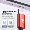 Adatkábel Apple 8pin lightning MFi 1m piros Rampow RAB07