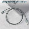Adatkábel Apple 8pin lightning MFi 1m zöld Rampow RAB13
