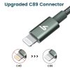 Adatkábel Apple 8pin lightning MFi 1m zöld Rampow RAB13