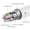 Adatkábel Apple 8pin lightning MFi 3m fehér Rampow RAB09