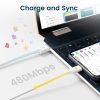 Adatkábel Apple 8pin lightning MFi 3m fehér Rampow RAB09