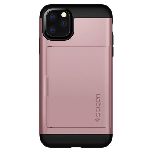 Kemény hátlap Apple iPhone 11 Pro Max ( 6,5" ) Slim Armor Spigen SGP rózsaarany ütésálló