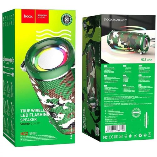hoco. HC2 Xpress terepmintás IP5X Bluetooth 5.0 10W sztereo hangszóró