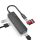 Astrum UH030  HUB Type-C + USB 3.0 2db + USB 2.0 1db + SD/TF fekete