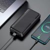 Külső akku univerzális 30000mAh fekete Borofone PINDAR BJ27B