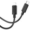 Adatkábel Apple USB Type-C / 8pin lightning 20W PD 1m fekete hoco. X88