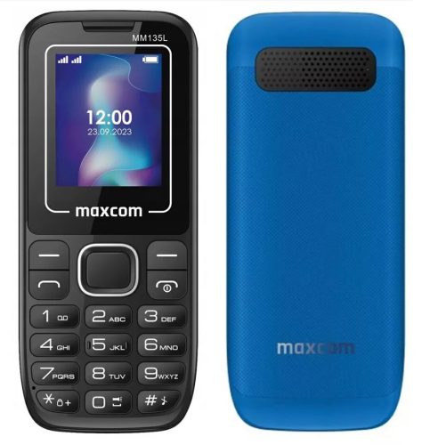 Maxcom MM135 Light dual sim fekete (töltő nélkül) FÜGGETLEN