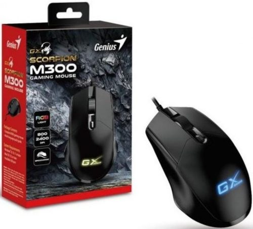 Genius Scorpion M300 fekete gamer egér