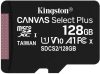 Kingston 128GB SD micro Canvas Select Plus (SDHC C10 A1) (SDCS2/128GBSP) memória kártya