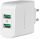Hálózati töltő 2xUSB FEJ 39W QC fehér Rampow RBA16