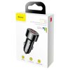 Baseus BS-C20A LCD 2 USB (2x 2.4A) PD, QC4.0, 45W autós töltő adapter fekete