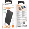 Külső akku univerzális 10000mAh fekete Borofone BJ56 COURSE