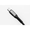 Adatkábel Apple USB Type-C / 8pin lightning 1,2m szövethálós fekete FORCELL F-ENERGY C259