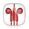 Headset sztereo univerzális Samsung / Apple / HTC 3,5mm jack dugós piros