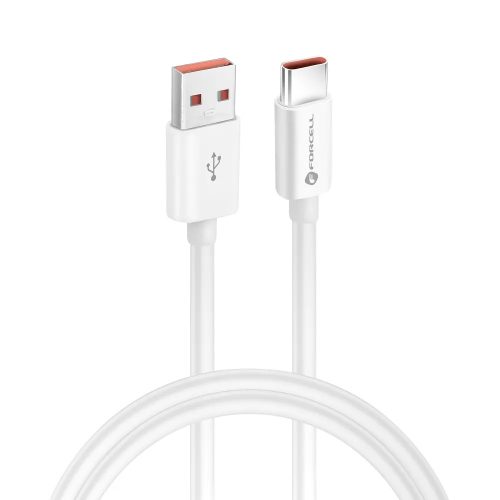 Adatkábel univerzális USB - Type-C 1m 60W fehér FORCELL F-ENERGY C336